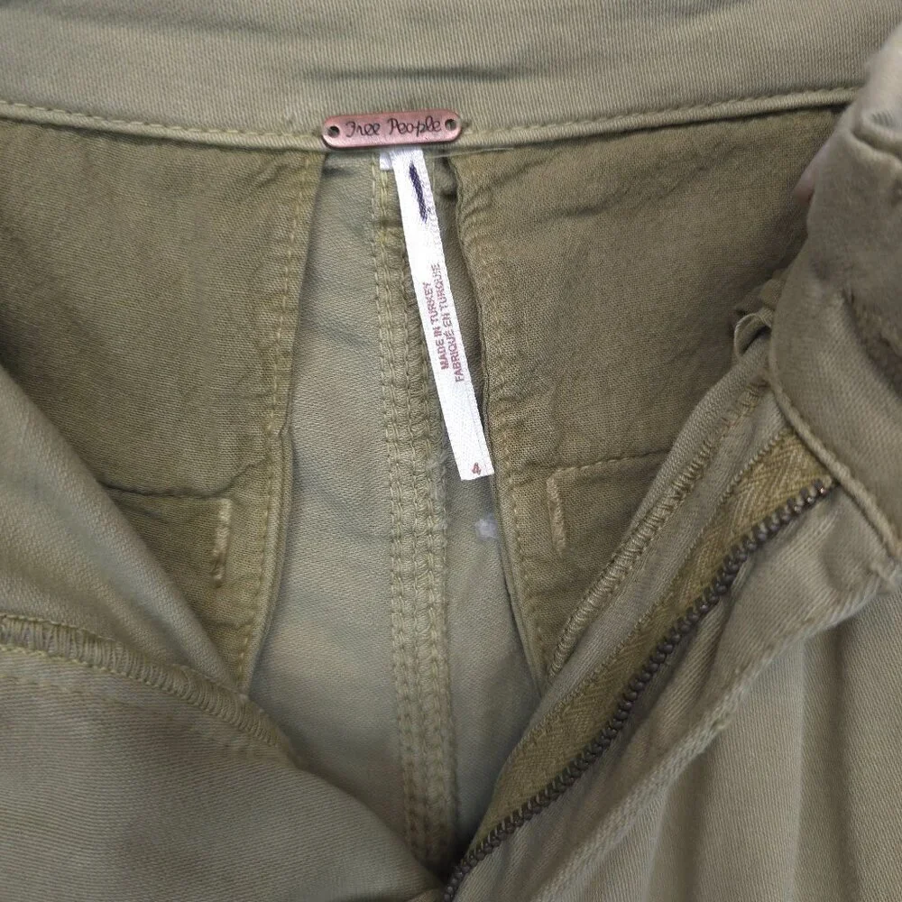 Free People High Waist Abby Chino Pants Size 4 - Picture 6 of 8